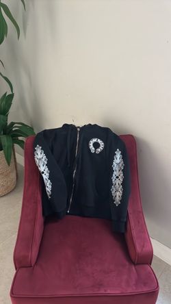 Chrome Hearts Black Zip-Up Hoodie