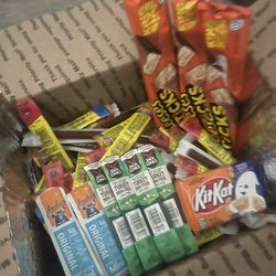 Snack box ( Reese’s, slim jim, meat sticks, kitkat )