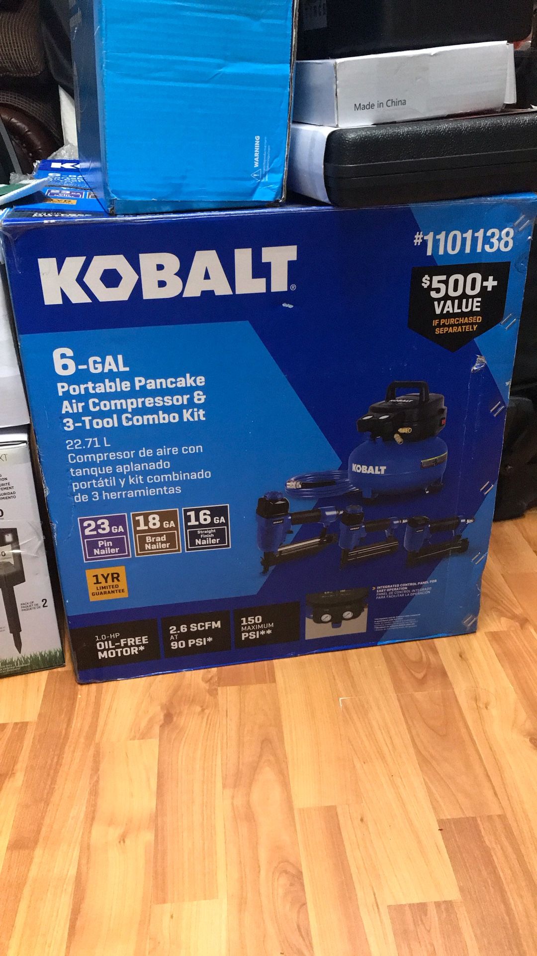 Air Compressor With 3 Tool Combo Kit