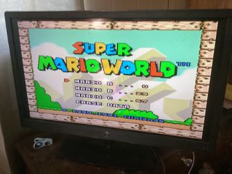 Super Nintendo Console With Cables 1 Controller And 1 Game 
