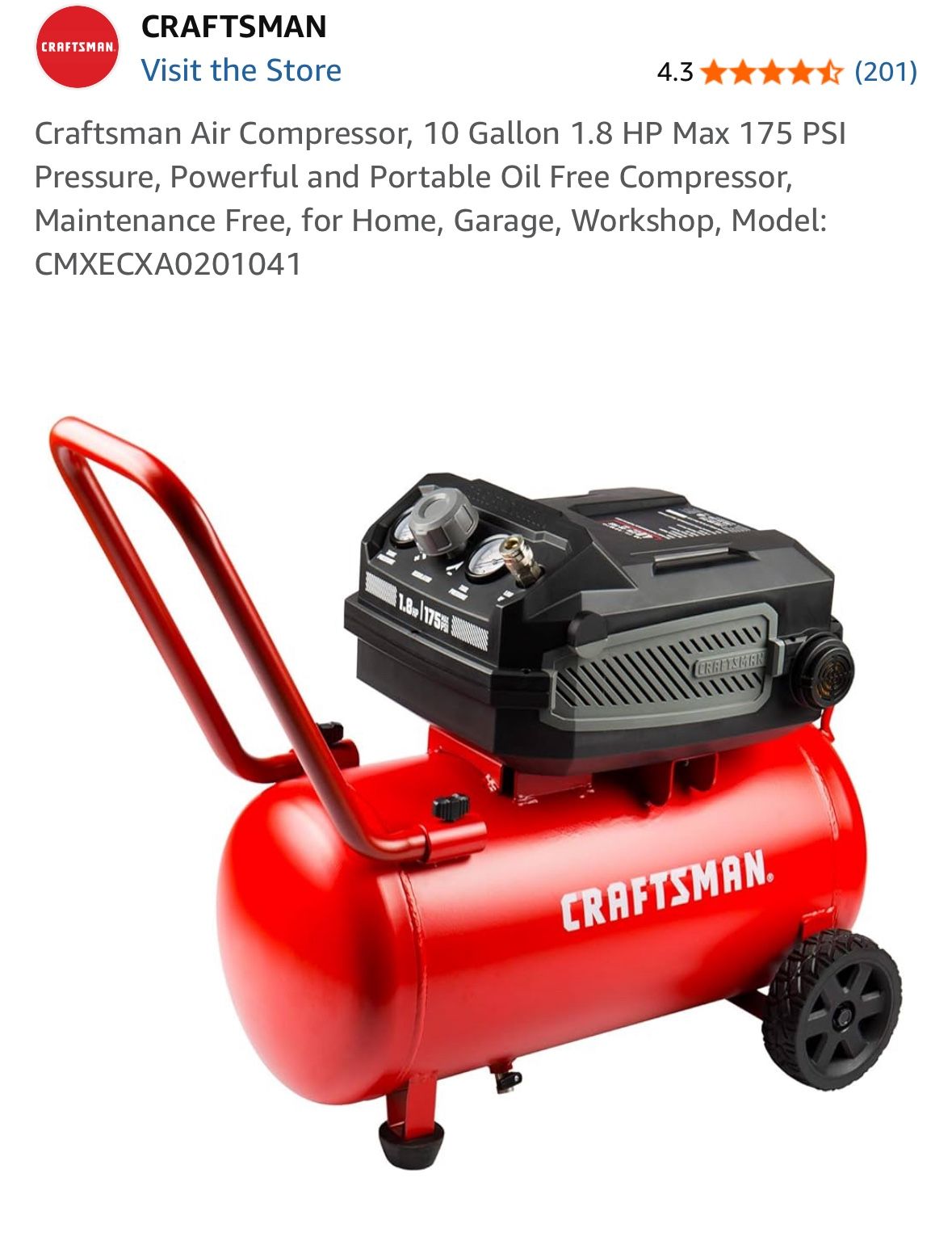 Craftsman Air Compressor