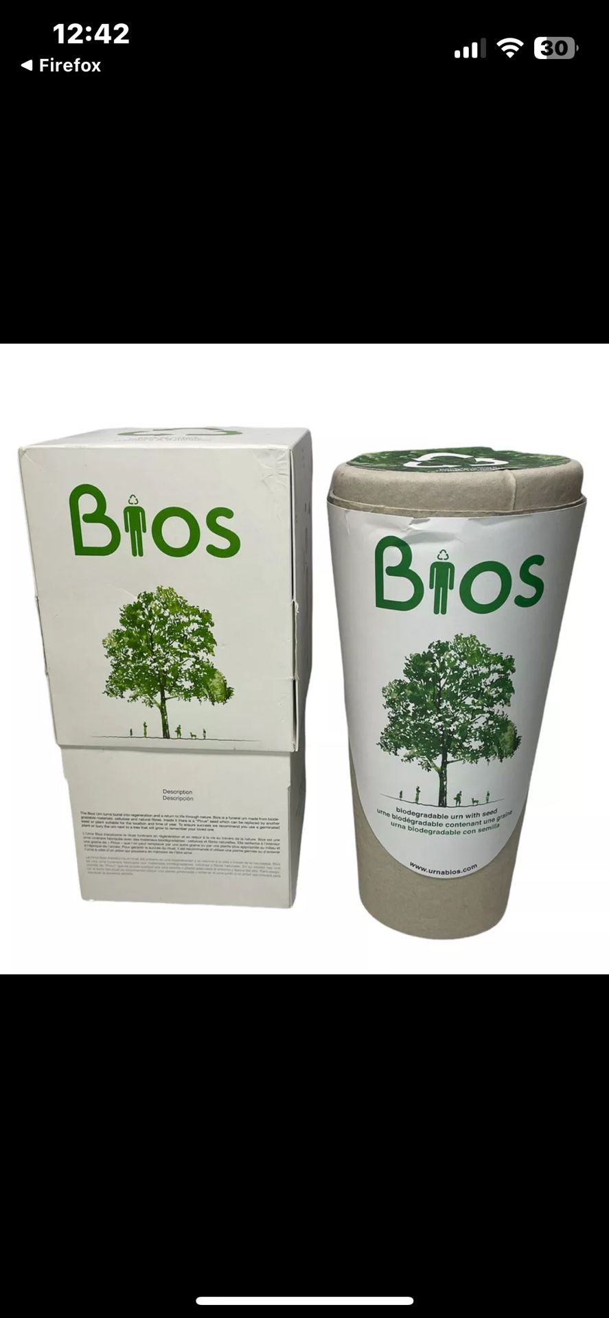 Bios Pet Urn. Your Pet Lives On…