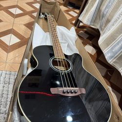 Ibanez AEB5E Acoustic-Electric Bass Guitar Black