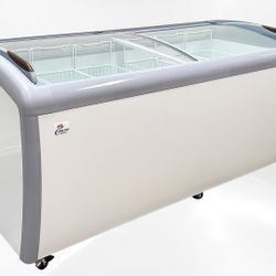 NSF 72 inchs Curved Lid Chest Glass Freezer XS-560YXL