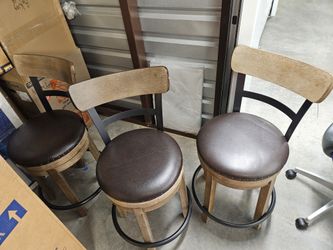 Set Of 3 -- Ashley Furniture Counter Stools