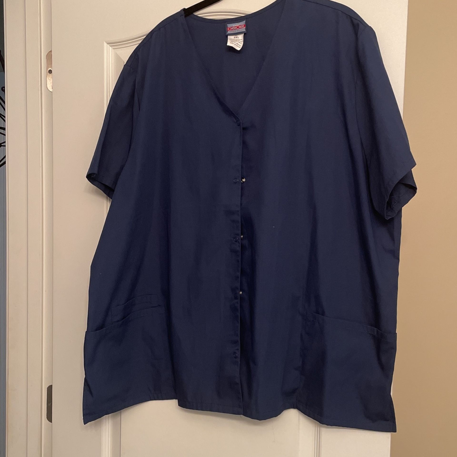 NWT 3xl Cherokee Scrub Top With Jacket