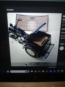 Diecast Harley Davidson Trike W/Box