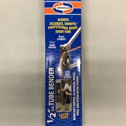 Uniweld 1/2” OD Tube Bender for 3/8” Soft Copper and Aluminum
