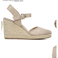 Phebe Espadrille Wedge Sandal By NATURALIZER Size 7.5