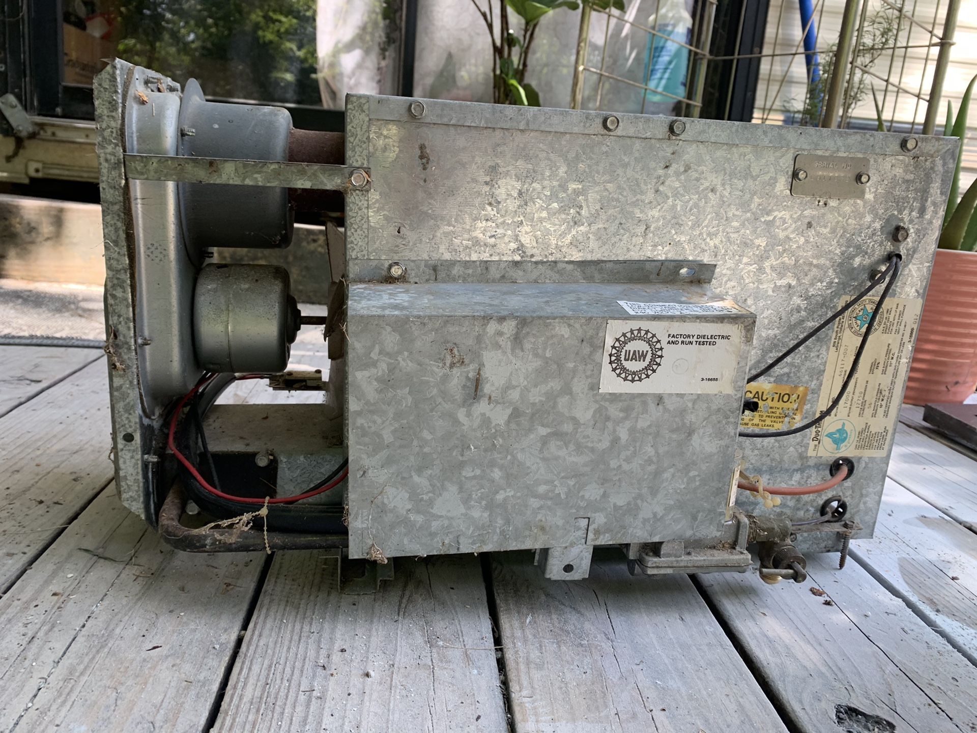 Old RV or Travel Trailer Furnace
