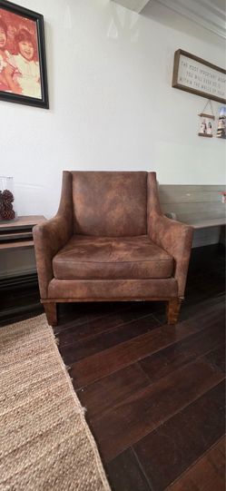 Suede leather chairs