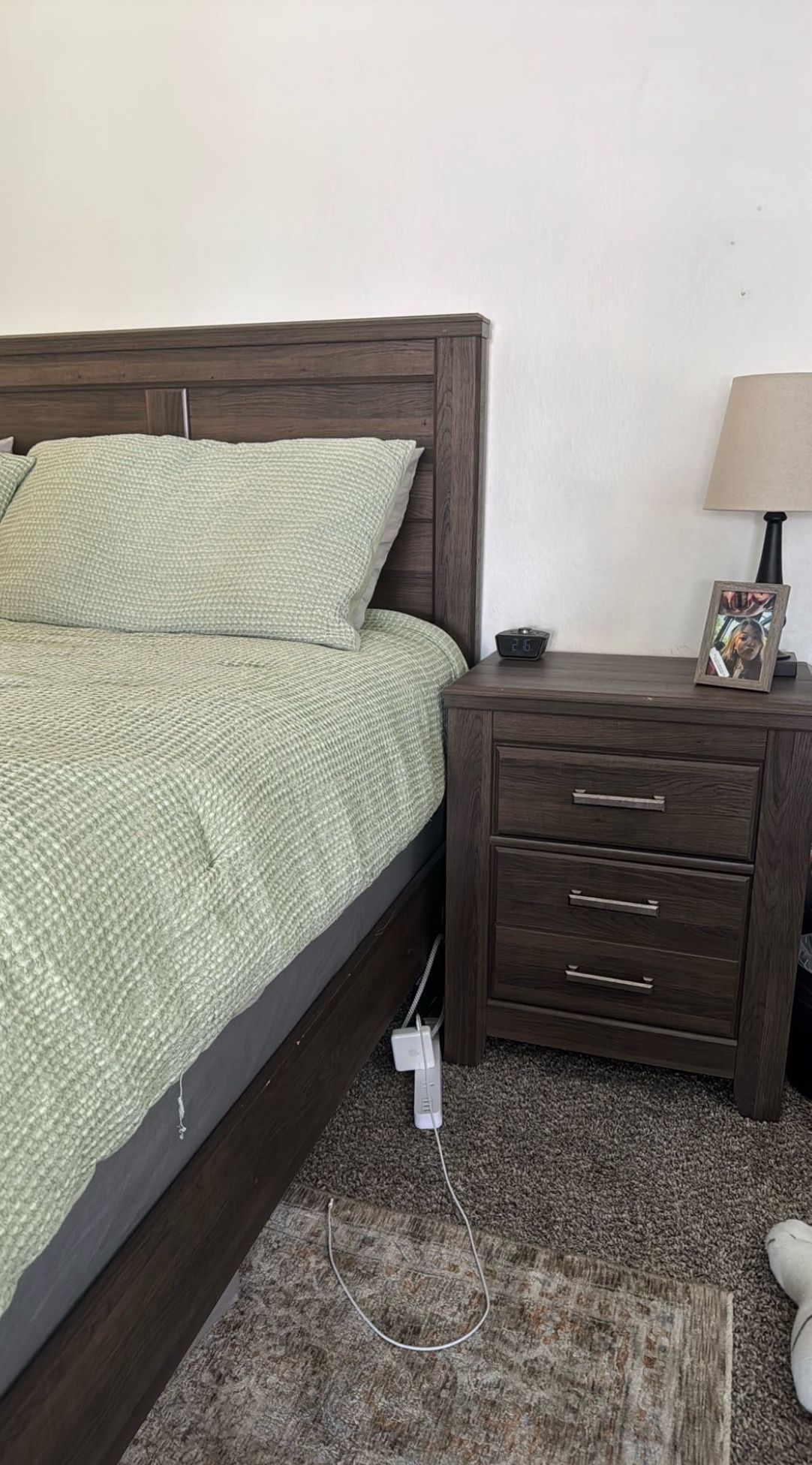 King Bed frame And Night Stand End Tables