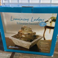 relaxation fountain with lights