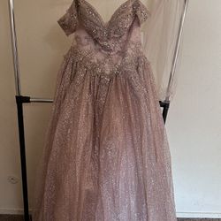 Rose Gold Quinceañera Dress 