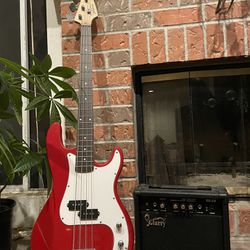 GLARRY Full Size Electric Bass Guitar Kit with 20W AMP