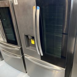 Stainless Steel 26 Cu. Ft. Smart InstaView Counter Depth French Door Refrigerator 