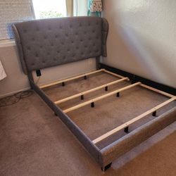 Queen Size Bed Frame & Headboard 