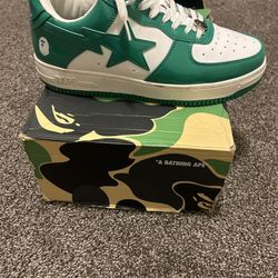 Bape shoes Green White 