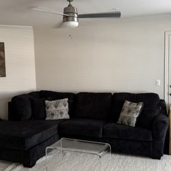 Large black Sectional Couch