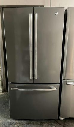 GE 3-Door French Door Fridge Stainless Steel