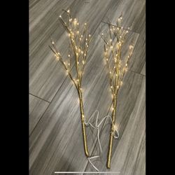 Lighted artificial twig tree branch 100 fairy lights