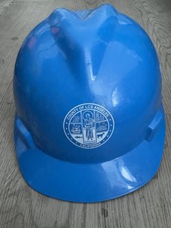 LA County Public Health Blue Hard Hat — Costume Prop