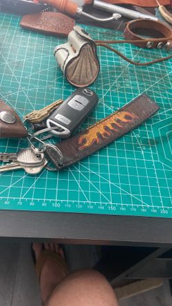Customizable Leather Key Chain Decorations