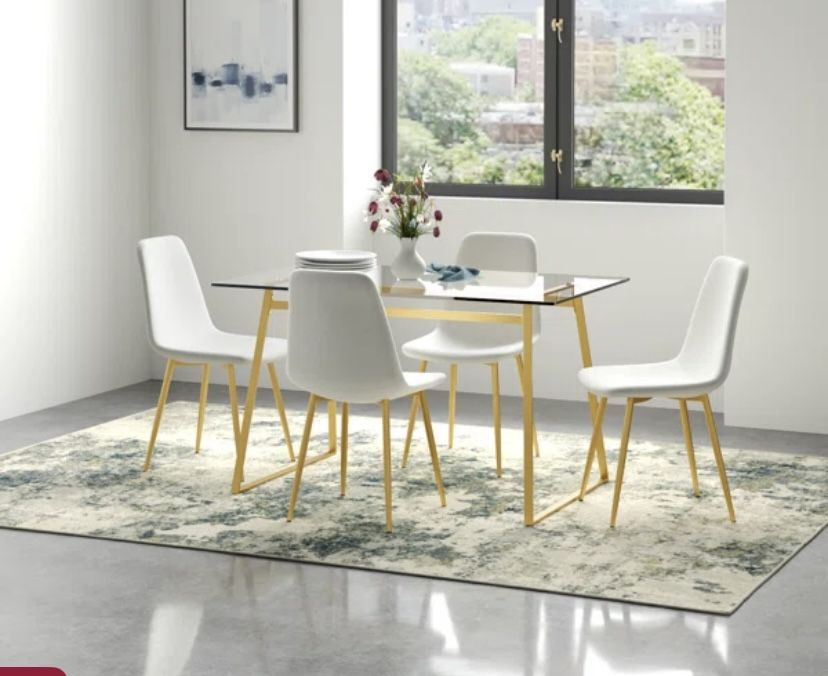 Glass Dining Table (Chairs Sold On Wayfair)