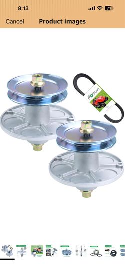 2 Pack 1001200MA Spindle Assembly for Murray 40" Deck Rebuild Kit Replaces 1001709MA MA 1001194MA 58, Includes 2x1001200 Spindle, 2x