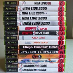 Original Xbox. Madden NFL. NBA 2K. NBA Live