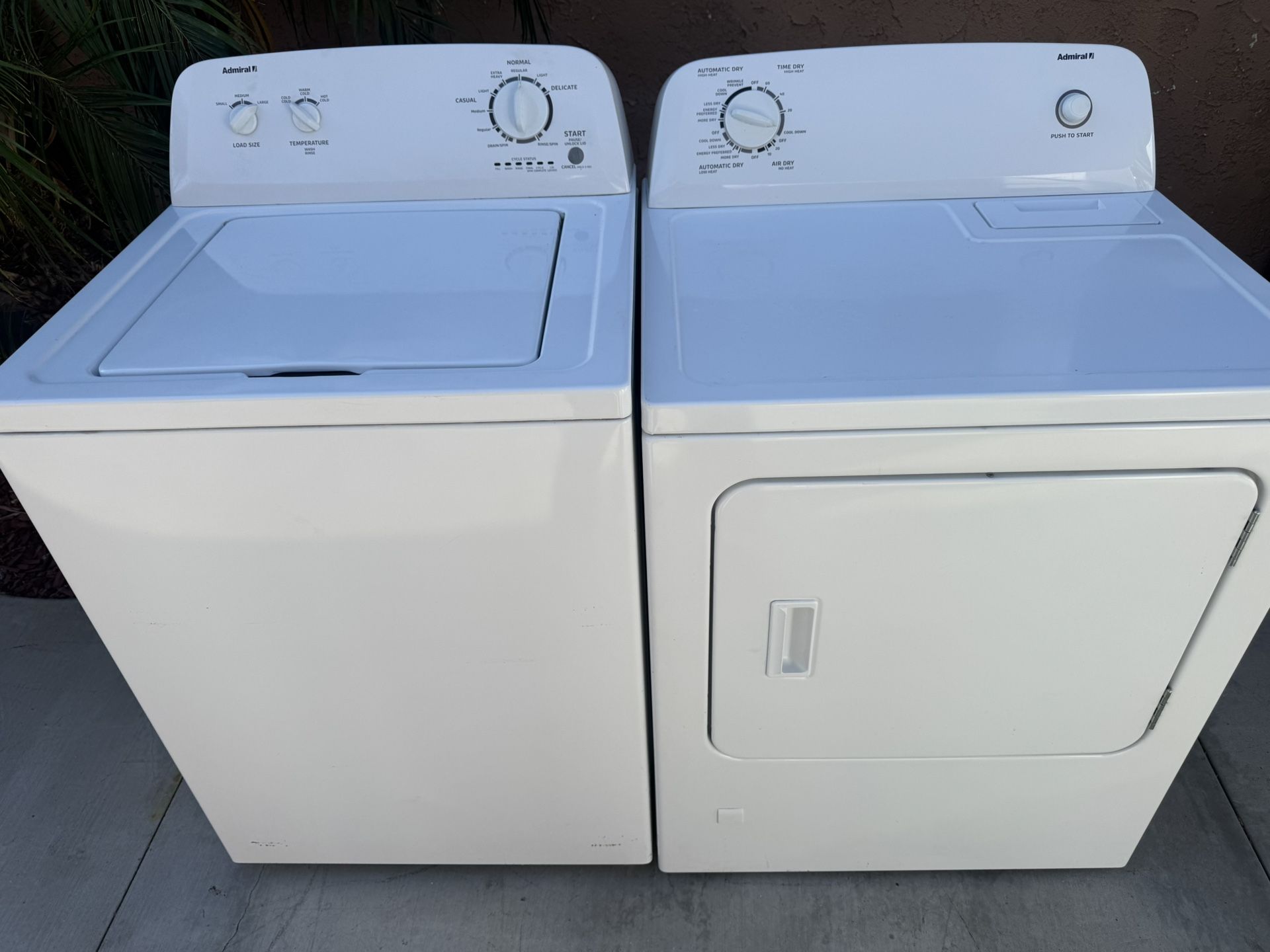 Admiral Washer And Dryer