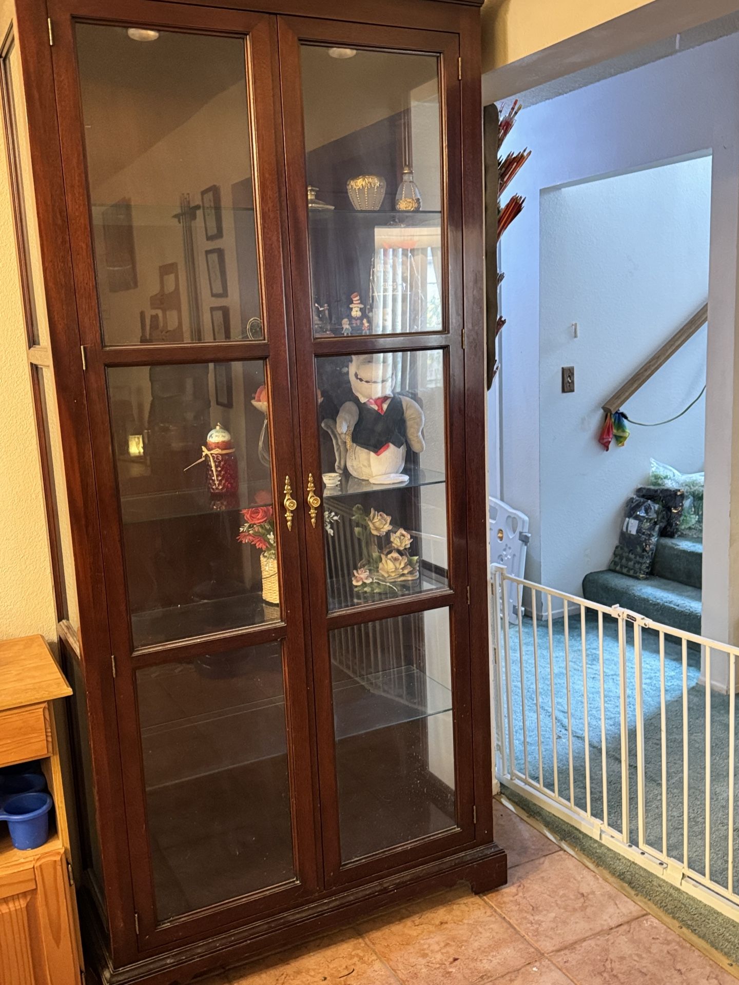 For Sale: Vintage Glass Display Cabinet