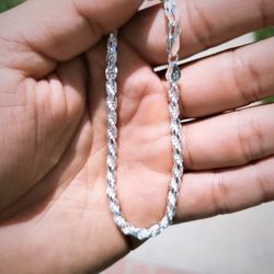Silver Rope Bracelet 