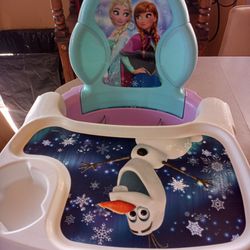 Ana And Elsa Booster Chair With Tray Good Shape