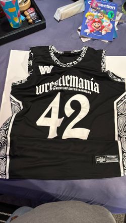 WrestleMania 42 Basketball Jersey 3xl