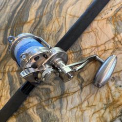 CALSTAR GRAFIGHTER 80-120lb + 2-SPD SALTIGA SAGLD60ll Rod And Reel Combo - Almost Half Price!!