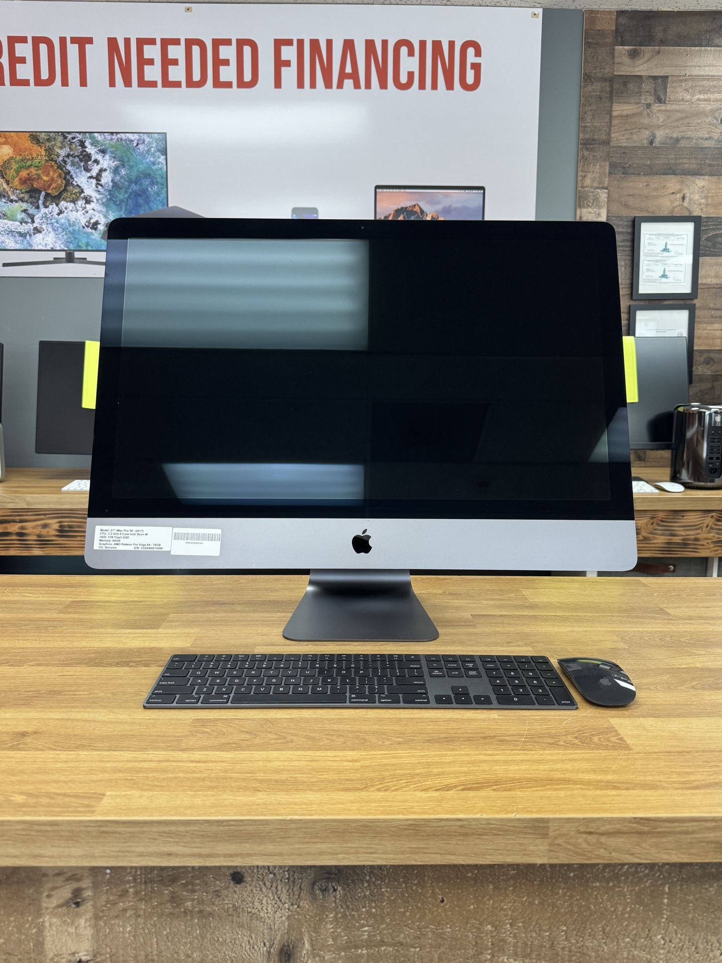 iMac Pro 27" 5K * 16GB GPU * 64GB RAM * 1TB SSD * 3.2Ghz Intel 8 Core Xeon 