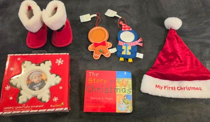 Lot of Babys First Christmas Items