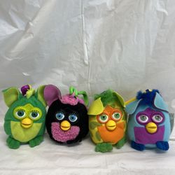 Vintage McDonald’s 2000 Furby Happy Meal Plush Keychain Lot Of 4