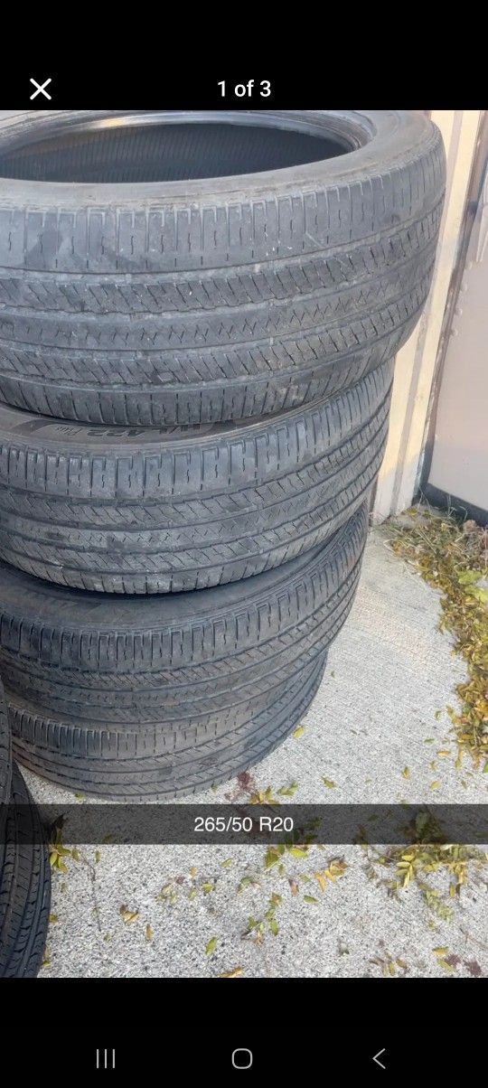 265/5R20 SET  Have A Lot Of Life Left In Them 