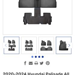 2020-2024 Hyundai Palisade All Weather Floor mats 
