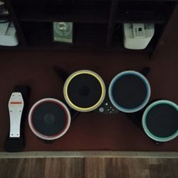 PS4 And 5 Compatible Drum Set With Bass Pedal 