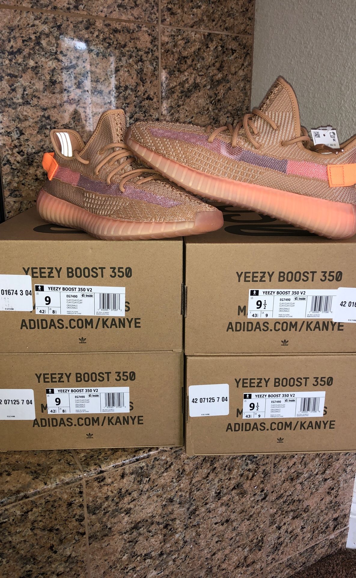 ADIDAS YEEZY 350 V2 CLAY SIZE AND ONLY