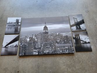 Wall Decor Black/White NYC
