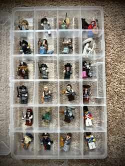 24 New Custom Lego Minifigures With Clear Case