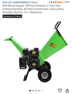 Like new gas powered wood chipper