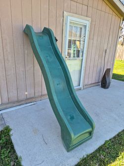 Nice Used 4ft Green Swing And Slide.