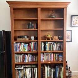 Large Solid Wood Bookcase 