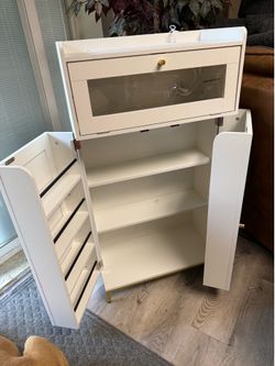 Offer, LOKO Kitchen Pantry Cabinet, Freestanding Food Storage Cupboard with Power Outlet & APP Control LED Lights