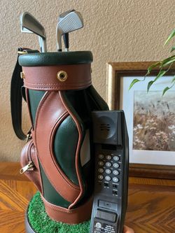 Vintage golf bag landline phone